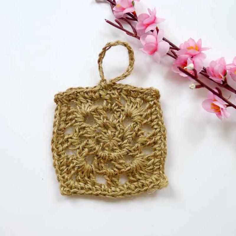 Hand-woven Linen Dish Cloth Cleaning Rag Natural Material Brush Jute
