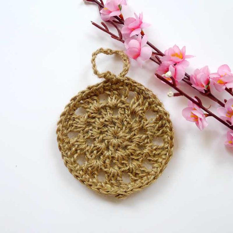Hand-woven Linen Dish Cloth Cleaning Rag Natural Material Brush Jute