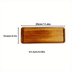 Wooden Fruit Tray Solid Wood Dessert Tray Multifunctional Snack Plate
