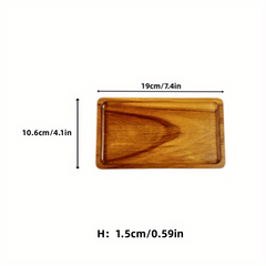 Wooden Fruit Tray Solid Wood Dessert Tray Multifunctional Snack Plate