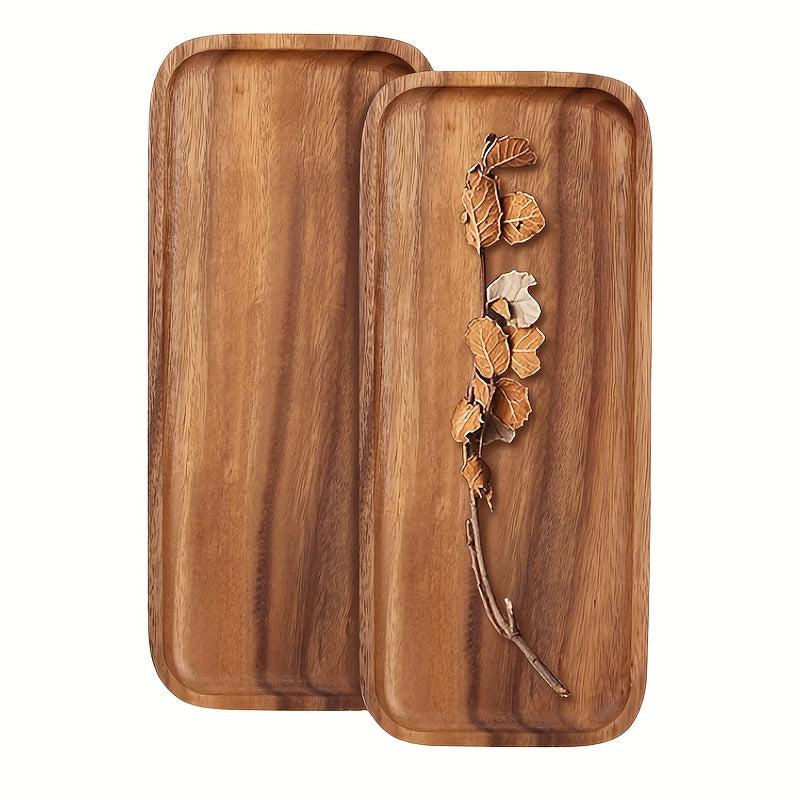 Wooden Fruit Tray Solid Wood Dessert Tray Multifunctional Snack Plate