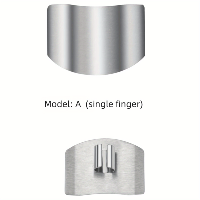 2pcs Stainless Steel Finger Guard for Slicing, Reusable Kitchen Metal Cutting