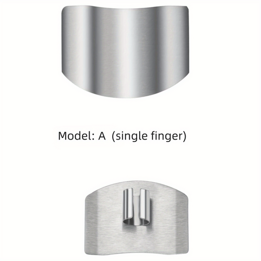 2pcs Stainless Steel Finger Guard for Slicing, Reusable Kitchen Metal Cutting