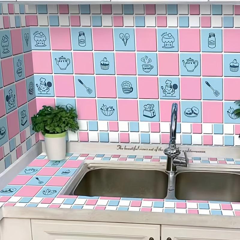 Self Adhesive Peel & Stick Wallpaper for Kitchen Countertop Cabinet Furniture