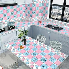 Self Adhesive Peel & Stick Wallpaper for Kitchen Countertop Cabinet Furniture