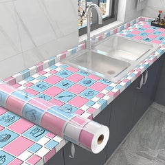 Self Adhesive Peel & Stick Wallpaper for Kitchen Countertop Cabinet Furniture