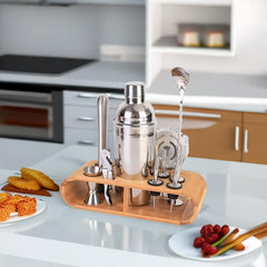 12pcs Bartender Set Cocktail Shaker Set Ice Crusher Shaker