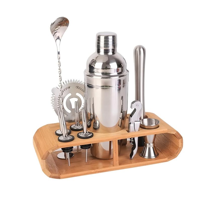 12pcs Bartender Set Cocktail Shaker Set Ice Crusher Shaker