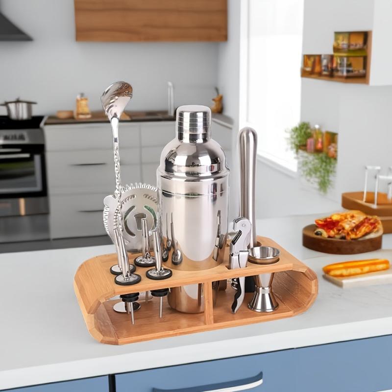12pcs Bartender Set Cocktail Shaker Set Ice Crusher Shaker