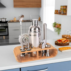12pcs Bartender Set Cocktail Shaker Set Ice Crusher Shaker