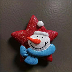 4pcs Christmas Fridge Magnets Santa Claus Tree Snowman