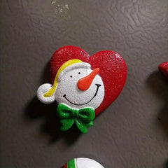 4pcs Christmas Fridge Magnets Santa Claus Tree Snowman