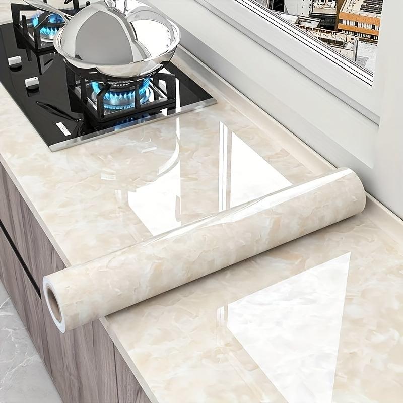Marble Pattern Self-Adhesive Wallpaper for Kitchen Countertop