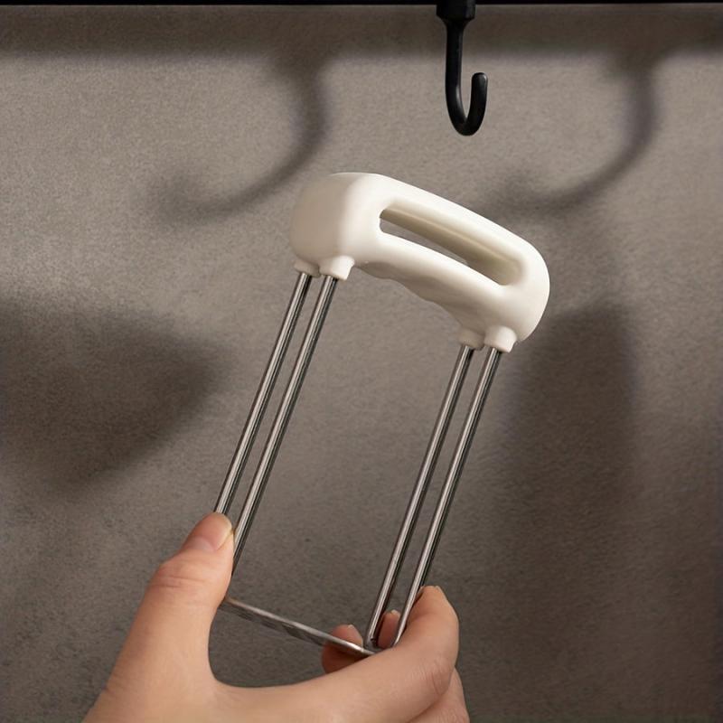 Stainless Steel Potato Masher with Non Slip Handle - Manual Fruit Masher