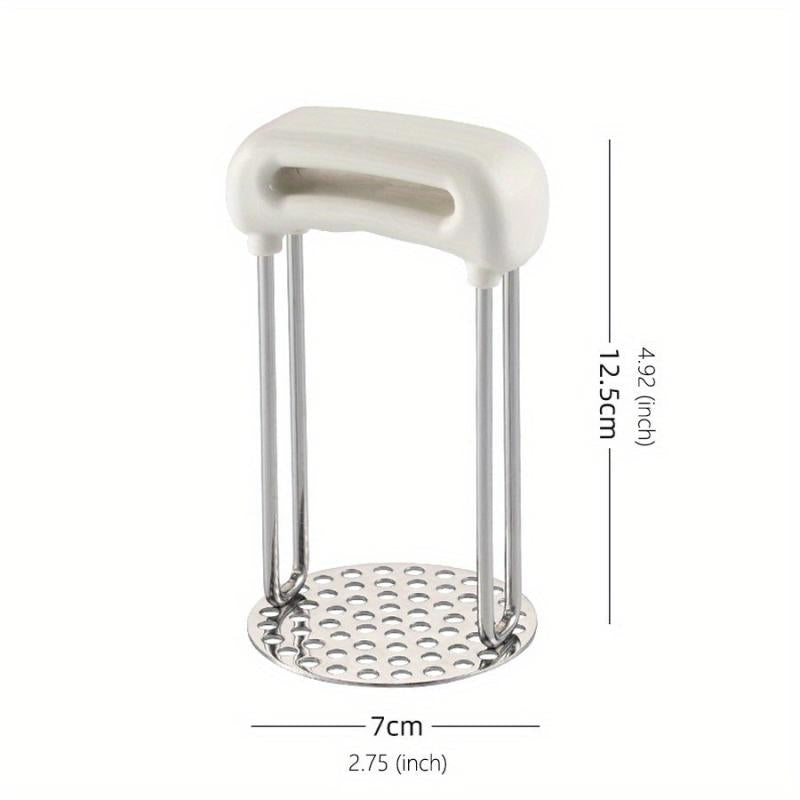 Stainless Steel Potato Masher with Non Slip Handle - Manual Fruit Masher