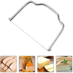 2pcs Stainless Steel Cheese Slicer Cutter Multipurpose Handheld Butter Divider
