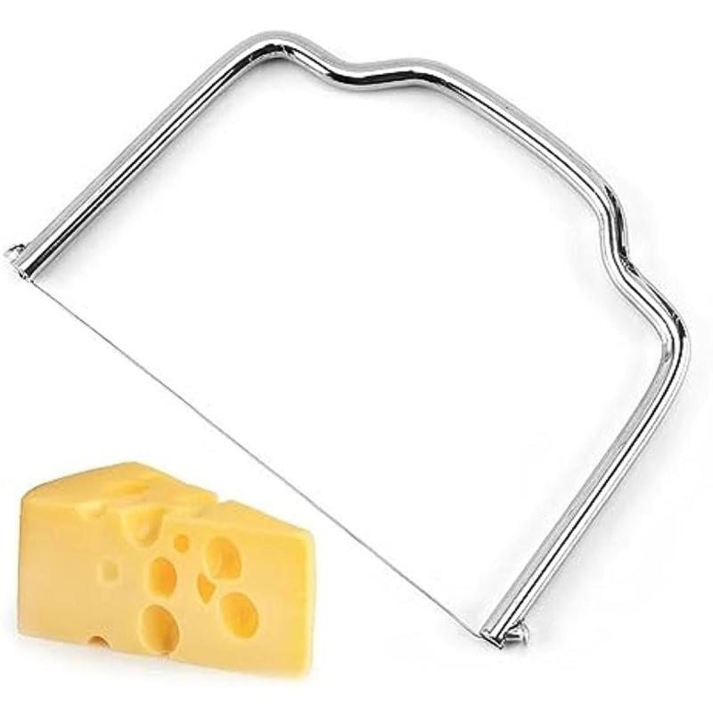 2pcs Stainless Steel Cheese Slicer Cutter Multipurpose Handheld Butter Divider