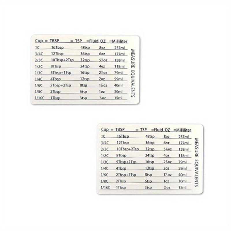 2pcs Kitchen Refrigerator Magnetic Scale Conversion Magnet Stainless Steel