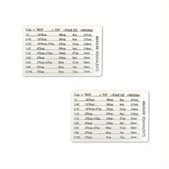 2pcs Kitchen Refrigerator Magnetic Scale Conversion Magnet Stainless Steel