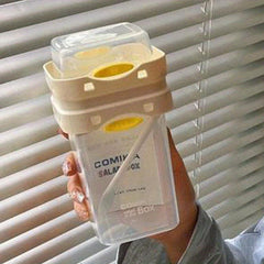 Double Layer Salad Cup with Lunch Box, Portable Shaker for Healthy Eating