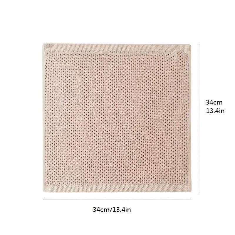3pcs Scouring Pad Square Dish Cloths Honeycomb Absorbent Breathable Towel