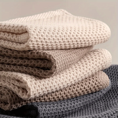 3pcs Scouring Pad Square Dish Cloths Honeycomb Absorbent Breathable Towel