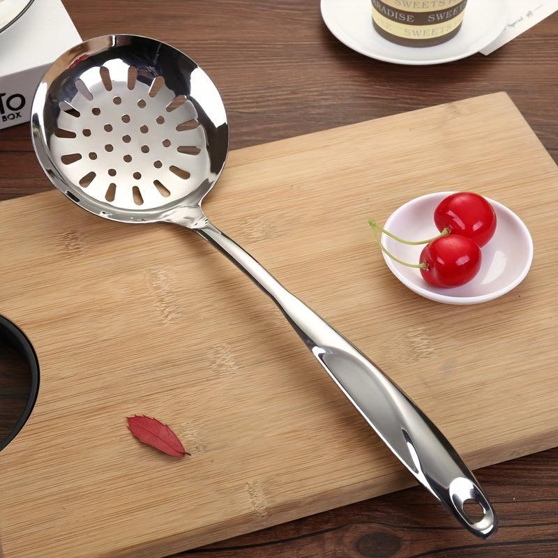 Stainless Steel Colander Spoon Skimmer Ladle Long Handle Hot Pot Filter Spoon