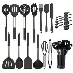 24pcs Silicone Kitchen Utensils Set Heat Resistant Non stick Cooking Spatula