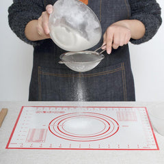 Non-slip Silicone Pastry Mat Baking Sheet with Measurements