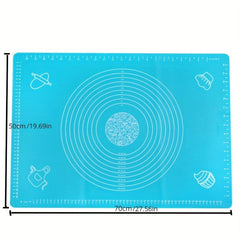 Non-slip Silicone Pastry Mat Baking Sheet with Measurements