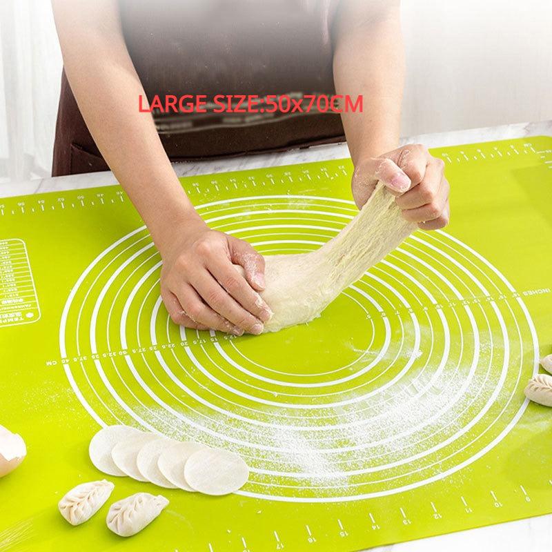 Non-slip Silicone Pastry Mat Baking Sheet with Measurements