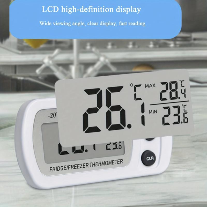 Plastic Refrigerator Thermometer - Accurate Temperature and Humidity Monitor