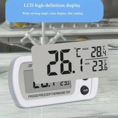 Plastic Refrigerator Thermometer - Accurate Temperature and Humidity Monitor