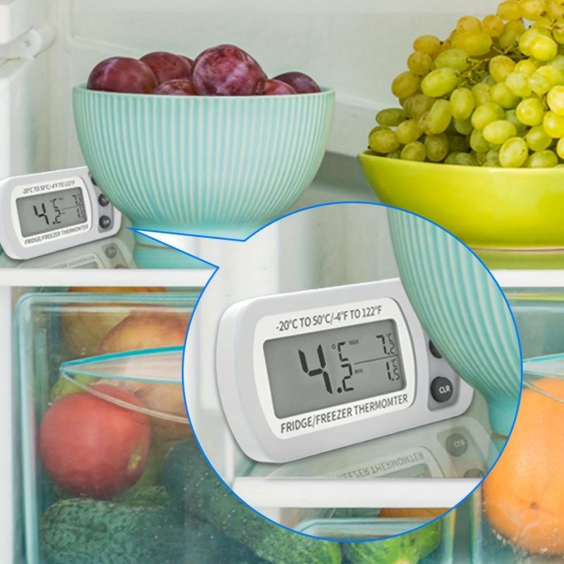 Plastic Refrigerator Thermometer - Accurate Temperature and Humidity Monitor