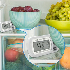 Plastic Refrigerator Thermometer - Accurate Temperature and Humidity Monitor
