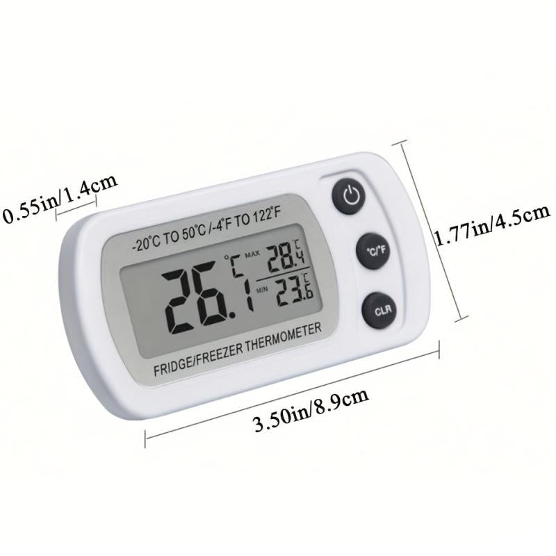 Plastic Refrigerator Thermometer - Accurate Temperature and Humidity Monitor