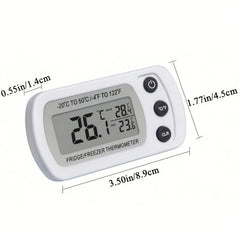 Plastic Refrigerator Thermometer - Accurate Temperature and Humidity Monitor