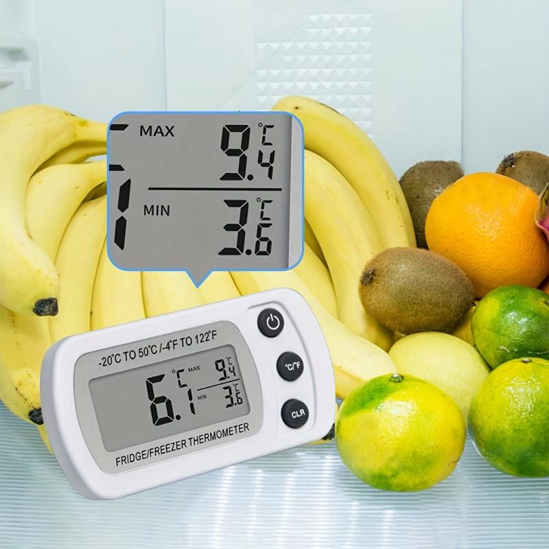 Plastic Refrigerator Thermometer - Accurate Temperature and Humidity Monitor
