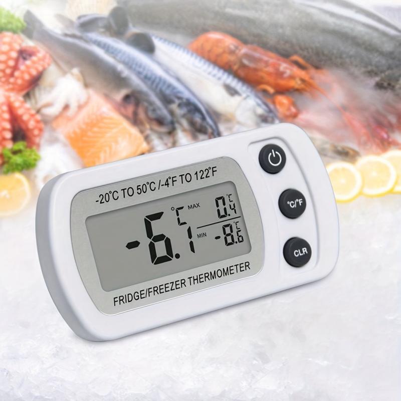 Plastic Refrigerator Thermometer - Accurate Temperature and Humidity Monitor