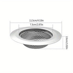 1pc Sink Basket Strainer Stainless Steel Drain Strainer Kitchen Sink Strainer