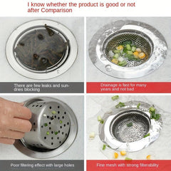1pc Sink Basket Strainer Stainless Steel Drain Strainer Kitchen Sink Strainer