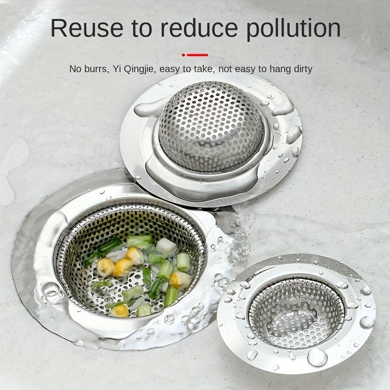 1pc Sink Basket Strainer Stainless Steel Drain Strainer Kitchen Sink Strainer