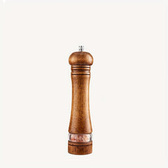 Wooden Pepper Grinder Manual Spice Mill Sea Salt Reusable Bottle BBQ Camping