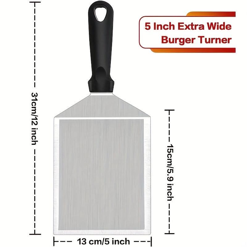 Large Stainless Steel Hamburger Shovel 12.7 cm Wide