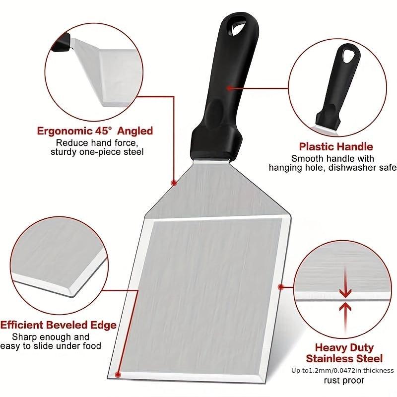 Large Stainless Steel Hamburger Shovel 12.7 cm Wide