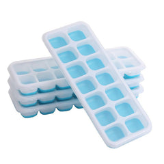 Silicone Ice Cube Mold Tray with Lid Multifunctional Household Chocolate Mold