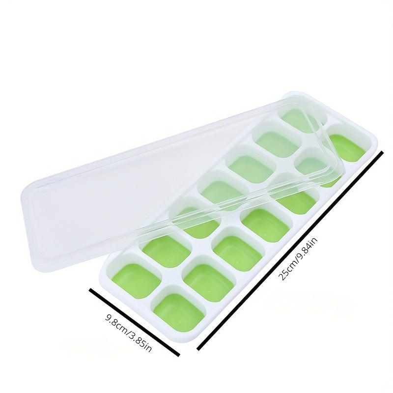 Silicone Ice Cube Mold Tray with Lid Multifunctional Household Chocolate Mold