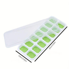 Silicone Ice Cube Mold Tray with Lid Multifunctional Household Chocolate Mold