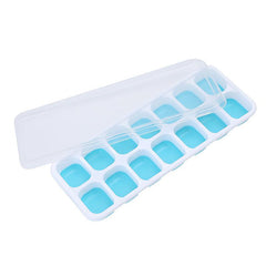 Silicone Ice Cube Mold Tray with Lid Multifunctional Household Chocolate Mold