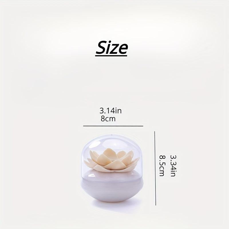 Lotus Shape Swabs Toothpicks Holder Organizer Swab Cosmetic Storage Box